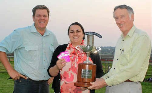 The Warwick Cup is just three weeks away and organiser Warwick Fraser, Warwick Turf Club’s Kristen Doyle and president Jim Costello are urging race-goers to get in now for trackside tickets. The Warwick Cup is just three weeks away and organiser Warwick Fraser, Warwick Turf Club’s Kristen Doyle and president Jim Costello are urging race-goers to get in now for trackside tickets.